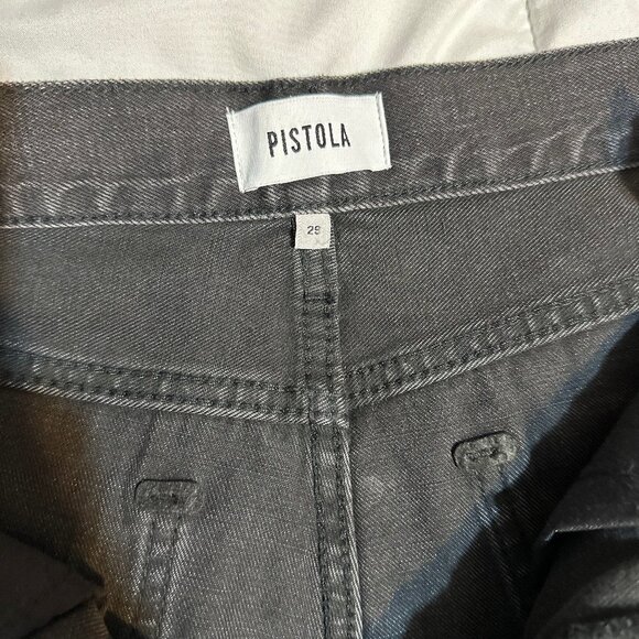 Pistola | Cassie Super High Rise Straight in Night Shade Distressed - Picture 5 of 9